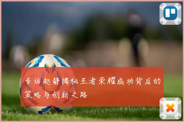专访赵静揭秘王者荣耀成功背后的策略与创新之路