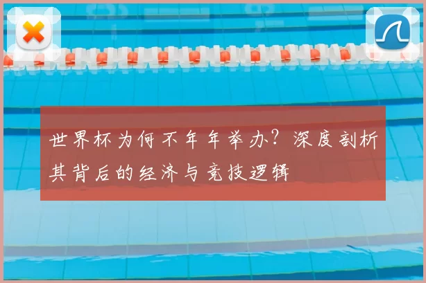 世界杯为何不年年举办?深度剖析其背后的经济与竞技逻辑